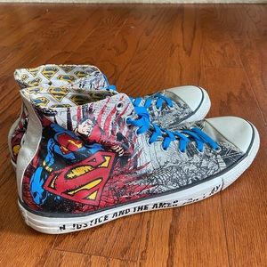 Converse All-Stars Hi-Top DC Comics Super Man (The Man of Steel)
